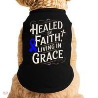 Healed Faith Living Grace Juvenile Arthritis Awareness Doggie Tank thumb 0