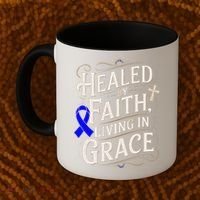Healed Faith Living Grace Juvenile Arthritis Awareness Coffee Mug thumb 2