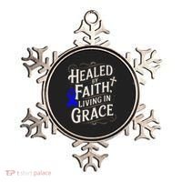 Healed Faith Living Grace Juvenile Arthritis Awareness Ornament thumb 0
