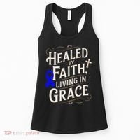 Healed Faith Living Grace Juvenile Arthritis Awareness Women's Tank Top thumb 0