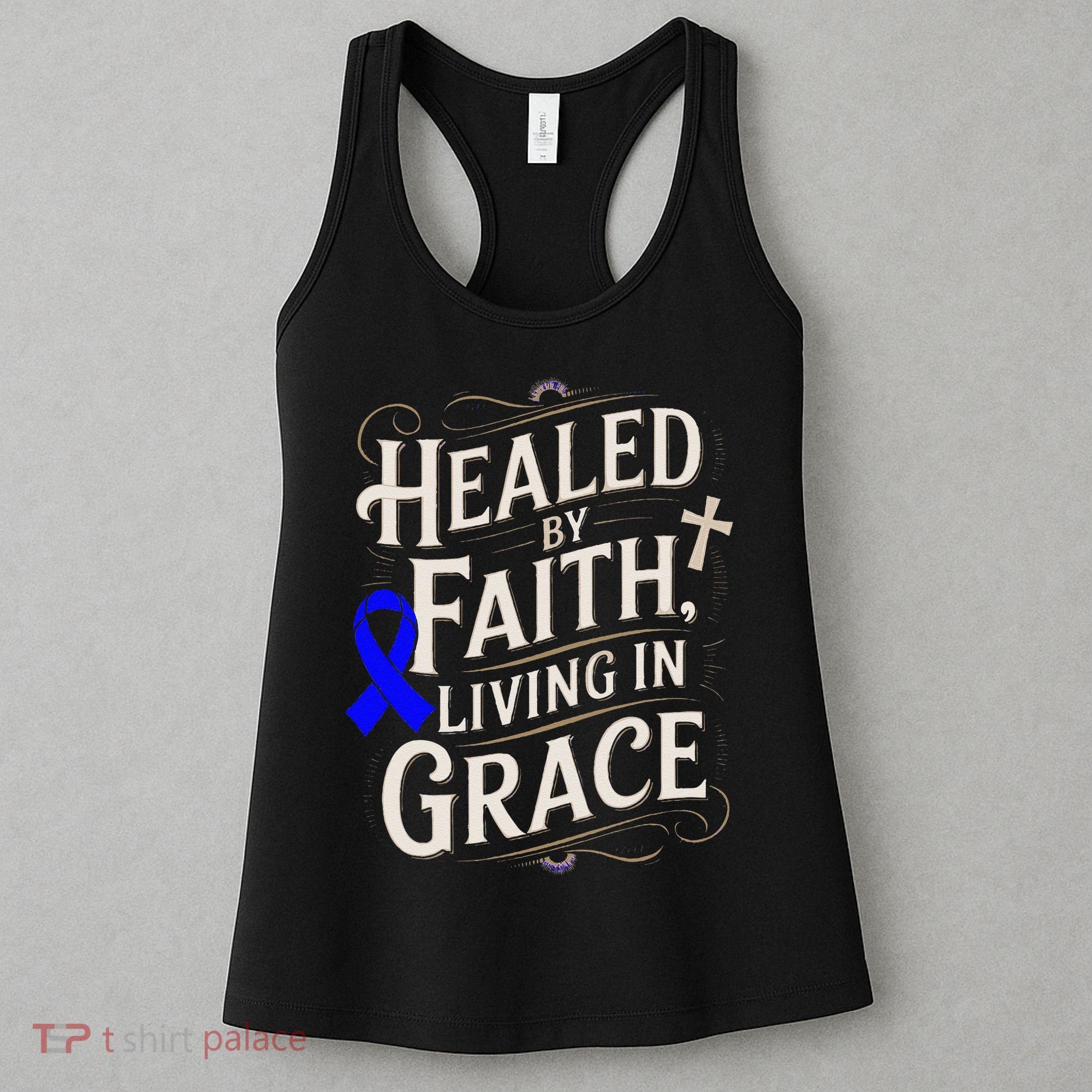 Healed Faith Living Grace Juvenile Arthritis Awareness Women's Tank Top