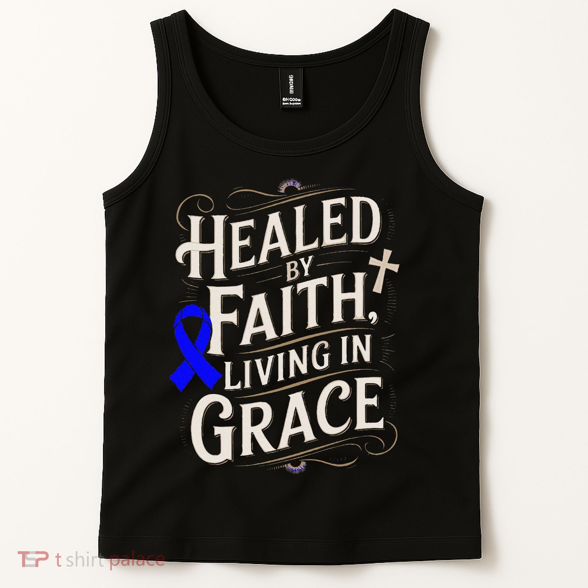 Healed Faith Living Grace Juvenile Arthritis Awareness Tank Top