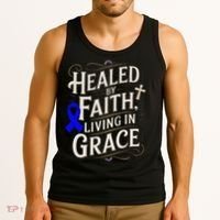 Healed Faith Living Grace Juvenile Arthritis Awareness Tank Top thumb 3