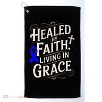 Healed Faith Living Grace Juvenile Arthritis Awareness Golf Towel thumb 0