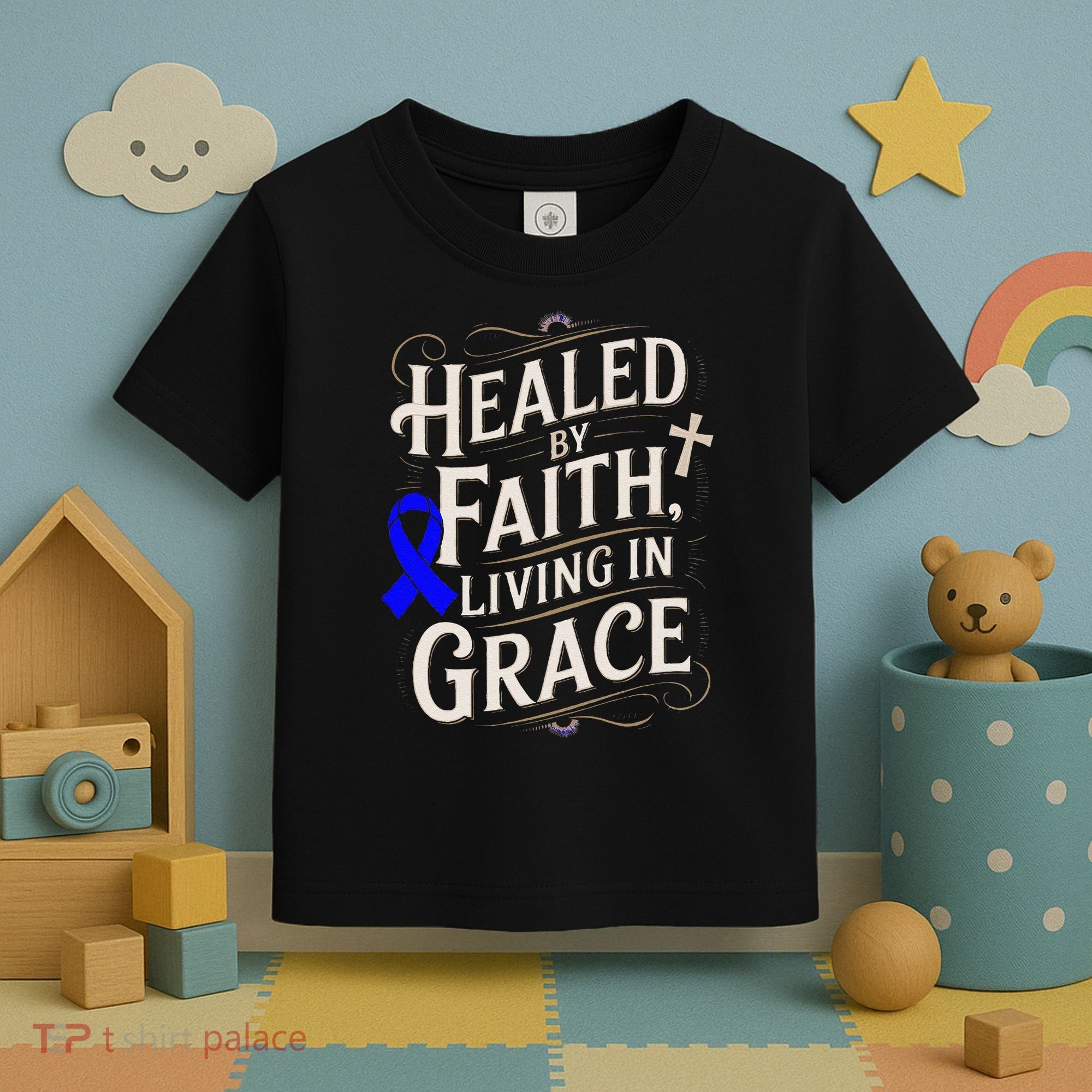 Healed Faith Living Grace Juvenile Arthritis Awareness Toddler T-Shirt