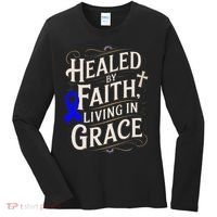 Healed Faith Living Grace Juvenile Arthritis Awareness Women's Long Sleeve Shirt thumb 0
