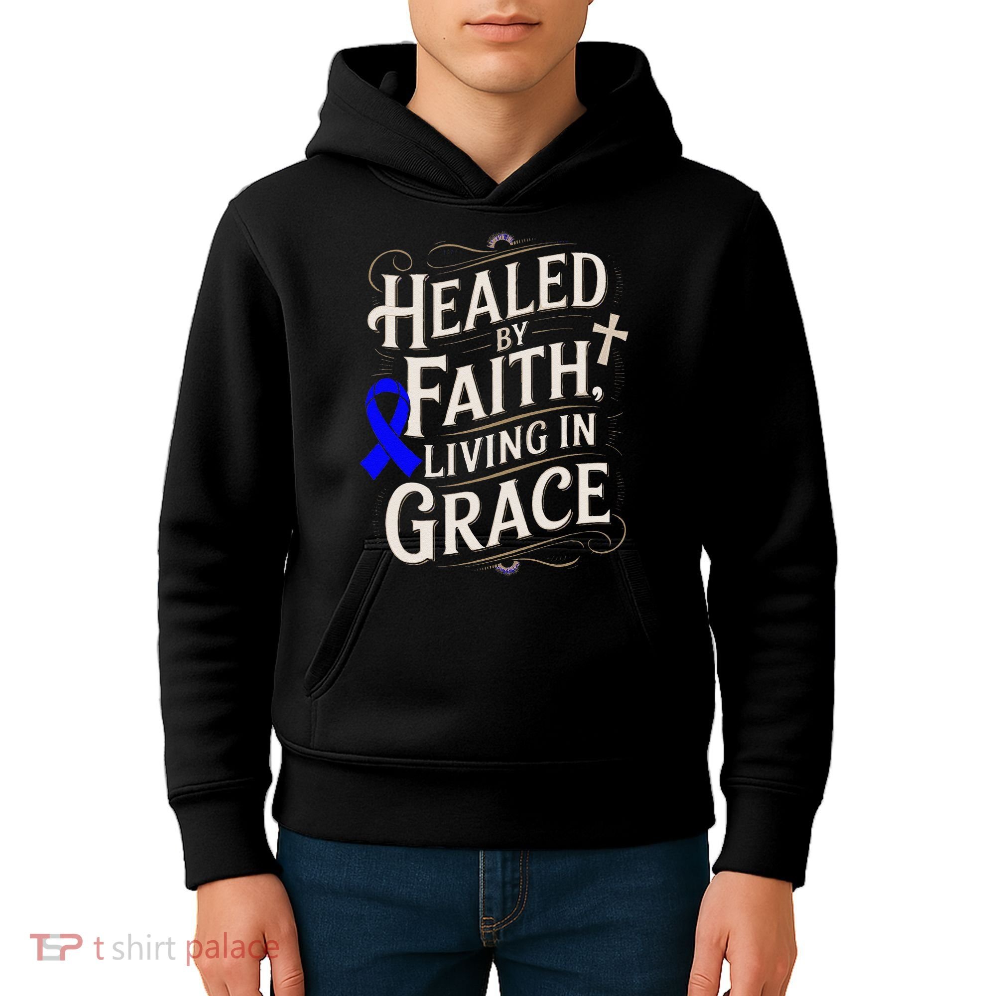 Healed Faith Living Grace Juvenile Arthritis Awareness Kids Hoodie