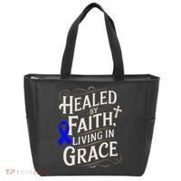 Healed Faith Living Grace Juvenile Arthritis Awareness Tote Bag thumb 0