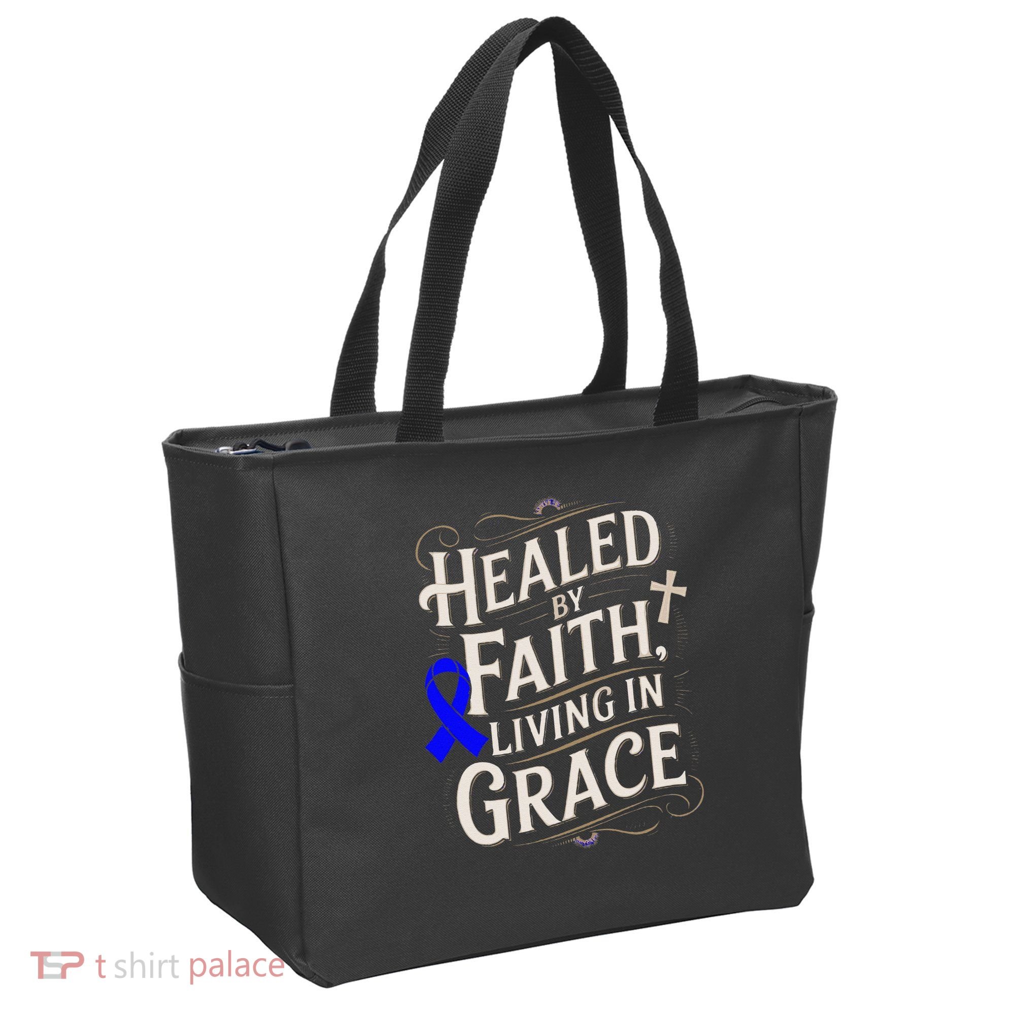Healed Faith Living Grace Juvenile Arthritis Awareness Tote Bag