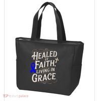 Healed Faith Living Grace Juvenile Arthritis Awareness Tote Bag thumb 3