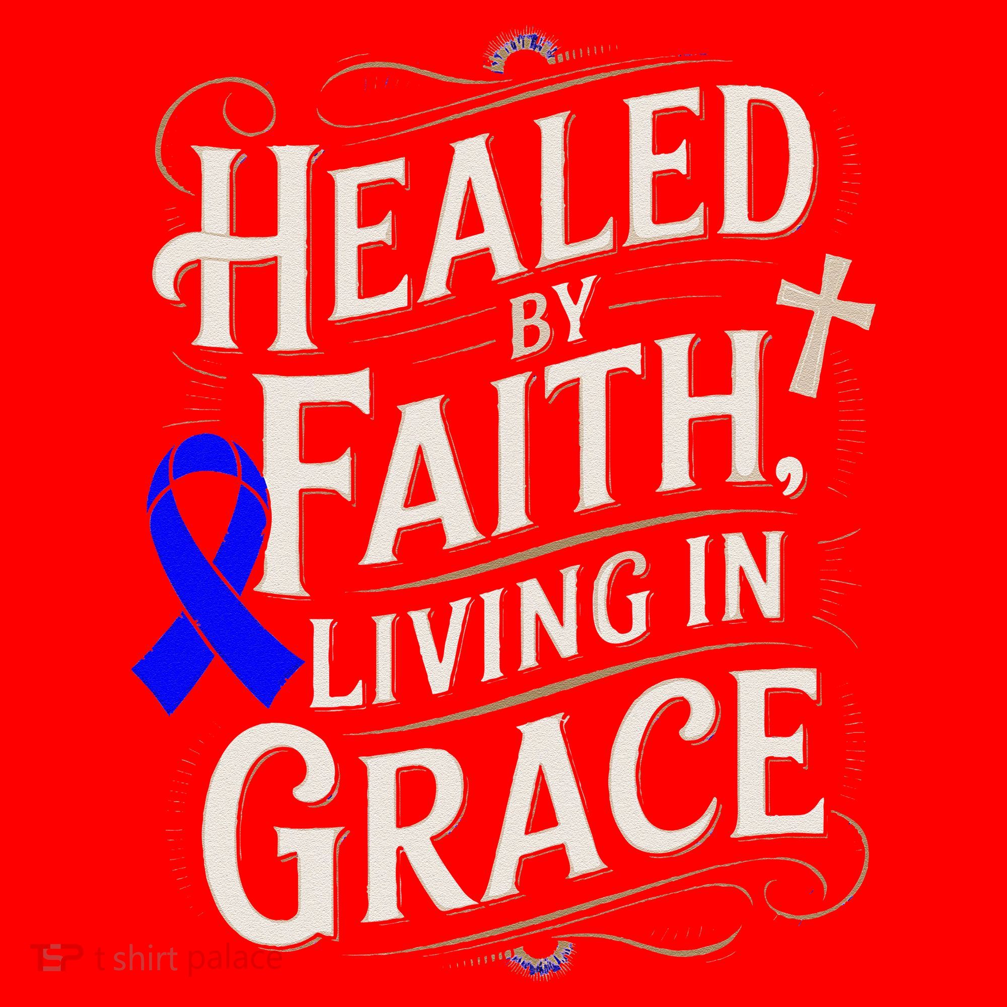 Healed Faith Living Grace Juvenile Arthritis Awareness Santa Hat