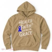 Healed Faith Living Grace Juvenile Arthritis Awareness Hoodie thumb 0