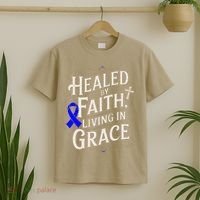 Healed Faith Living Grace Juvenile Arthritis Awareness T-Shirt thumb 2