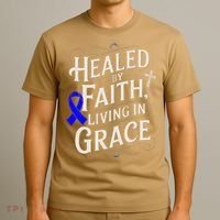 Healed Faith Living Grace Juvenile Arthritis Awareness T-Shirt thumb 3