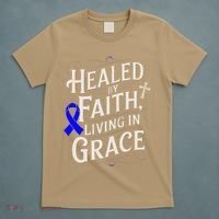 Healed Faith Living Grace Juvenile Arthritis Awareness T-Shirt thumb 5