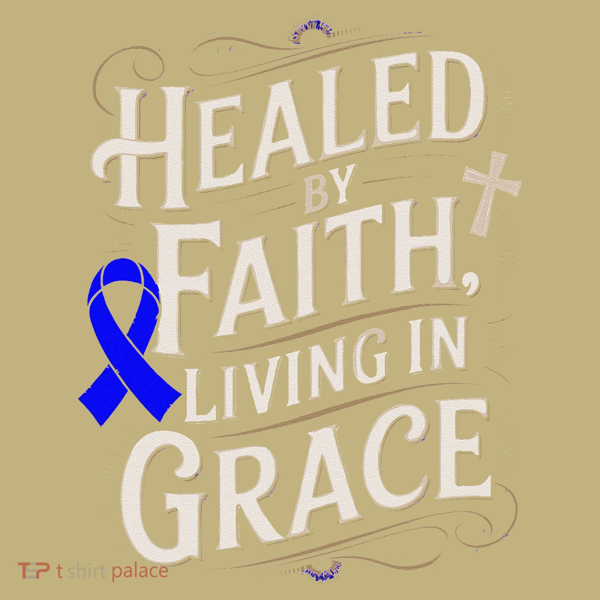 Healed Faith Living Grace Juvenile Arthritis Awareness Polo