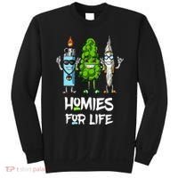 Homies For Life Weed Funny Sweatshirt thumb 0
