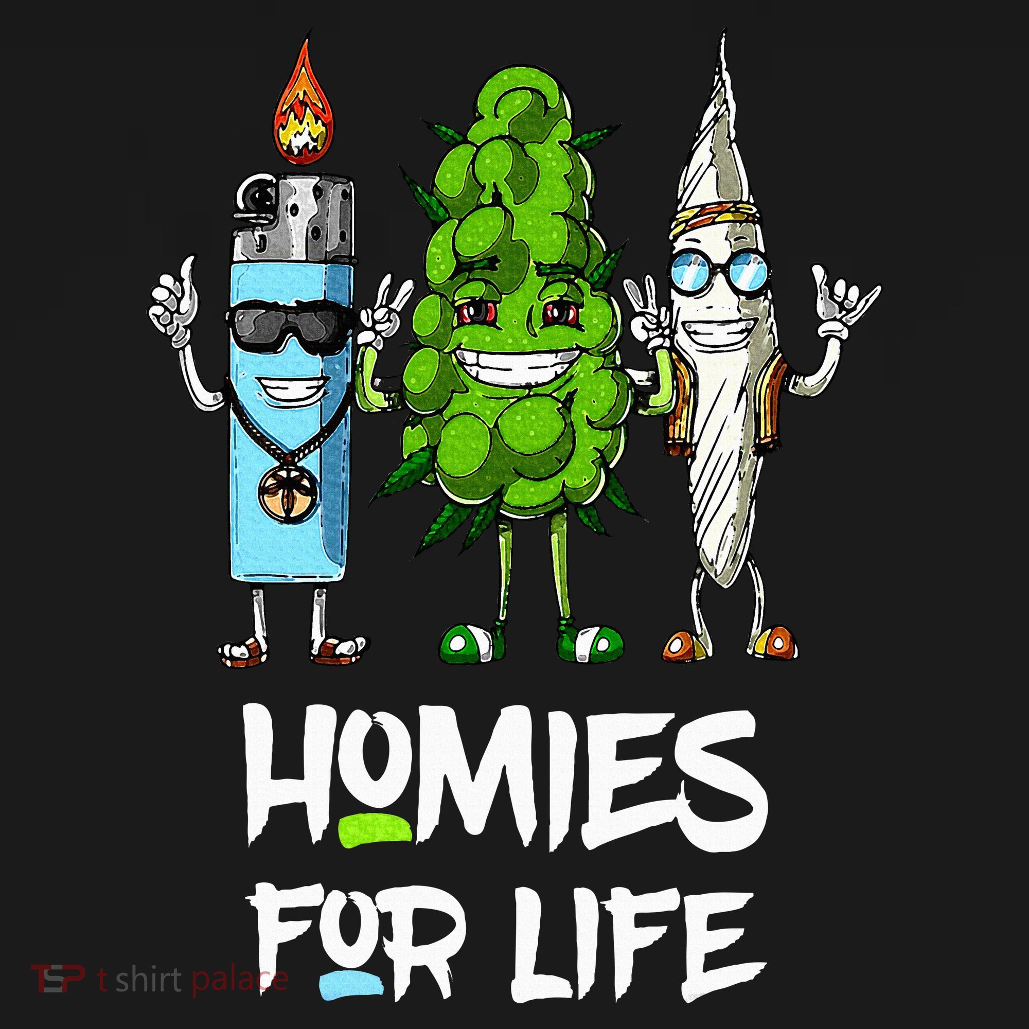 Homies For Life Weed Funny Women's Hoodie