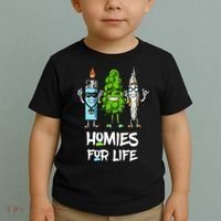 Homies For Life Weed Funny Toddler T-Shirt thumb 2