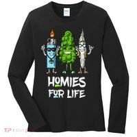 Homies For Life Weed Funny Women's Long Sleeve Shirt thumb 0
