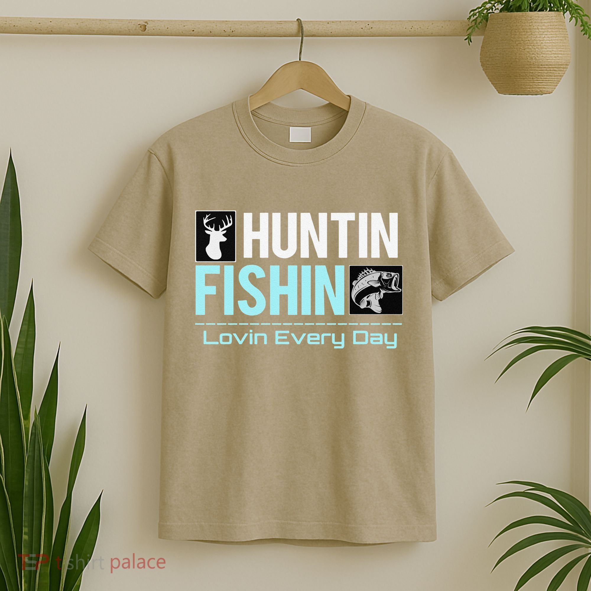 Huntin Fishin Lovin Every Day, Black Fly Hunting And Fishing T-Shirt