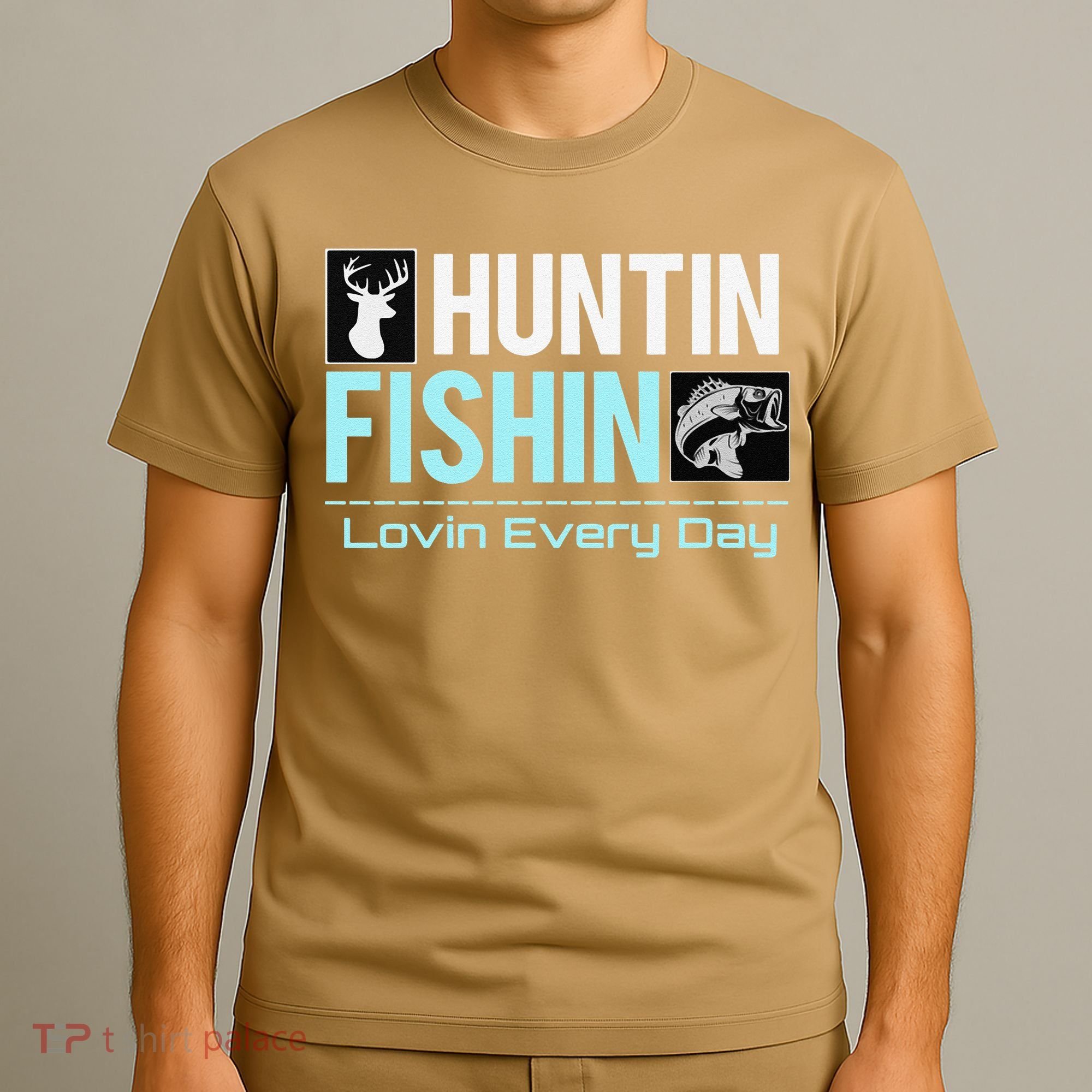 Huntin Fishin Lovin Every Day, Black Fly Hunting And Fishing T-Shirt