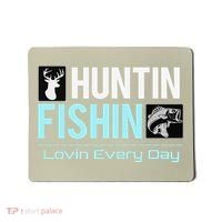 Huntin Fishin Lovin Every Day, Black Fly Hunting And Fishing Mousepad thumb 0