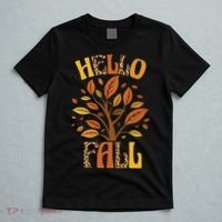 Hello Fall Leopard Season Nature T-Shirt thumb 5