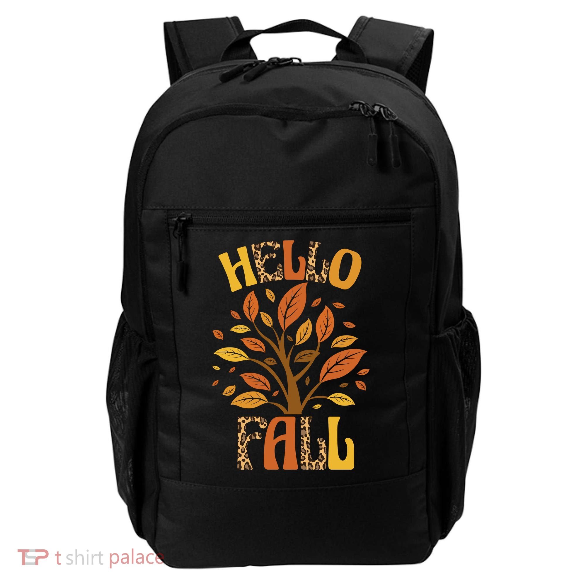 Hello Fall Leopard Season Nature Backpack