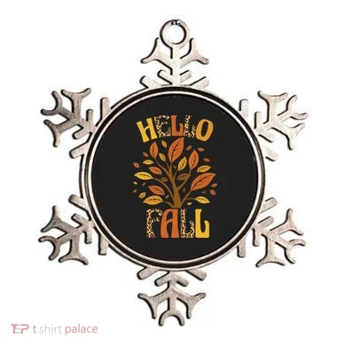 Hello Fall Leopard Season Nature Ornament
