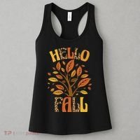 Hello Fall Leopard Season Nature Women's Tank Top thumb 3