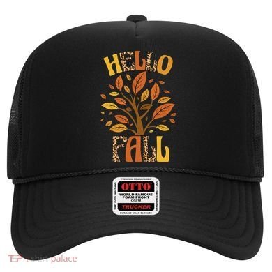 Hello Fall Leopard Season Nature Hat