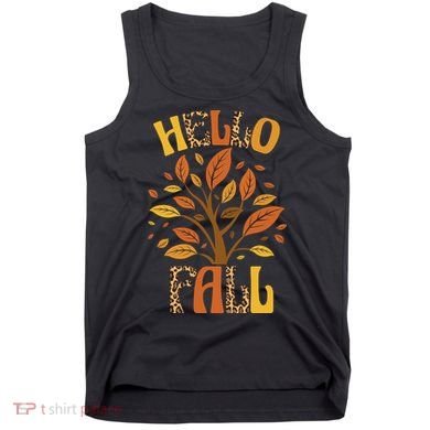 Hello Fall Leopard Season Nature Tank Top