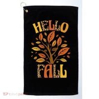 Hello Fall Leopard Season Nature Golf Towel thumb 0