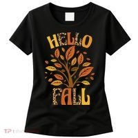 Hello Fall Leopard Season Nature Women's T-Shirt thumb 0