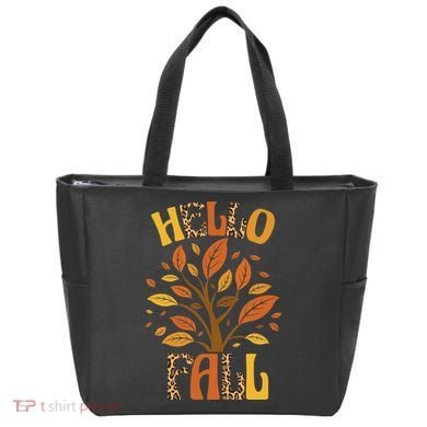 Hello Fall Leopard Season Nature Tote Bag