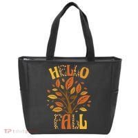 Hello Fall Leopard Season Nature Tote Bag thumb 0