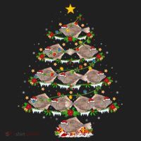 Halibut Fish Lover Xmas Lighting Halibut Christmas Tree Gift Women's Sweatshirt thumb 2