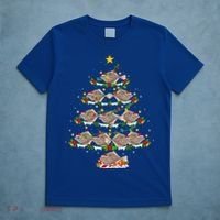 Halibut Fish Lover Xmas Lighting Halibut Christmas Tree Gift T-Shirt thumb 5