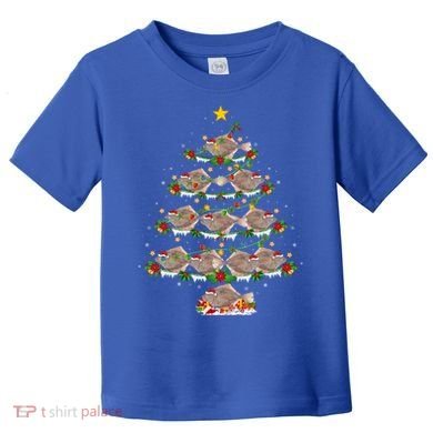 Halibut Fish Lover Xmas Lighting Halibut Christmas Tree Gift Toddler T-Shirt