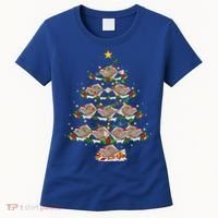 Halibut Fish Lover Xmas Lighting Halibut Christmas Tree Gift Women's T-Shirt thumb 0