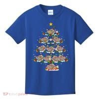 Halibut Fish Lover Xmas Lighting Halibut Christmas Tree Gift Kids T-Shirt thumb 0