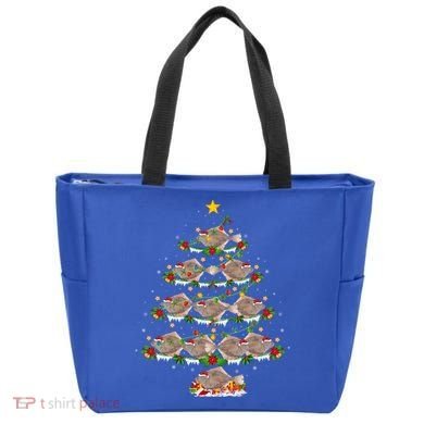 Halibut Fish Lover Xmas Lighting Halibut Christmas Tree Gift Tote Bag