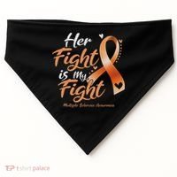 Her Fight My Fight Ms Multiple Sclerosis Awareness Women USA-Made Doggie Bandana thumb 0