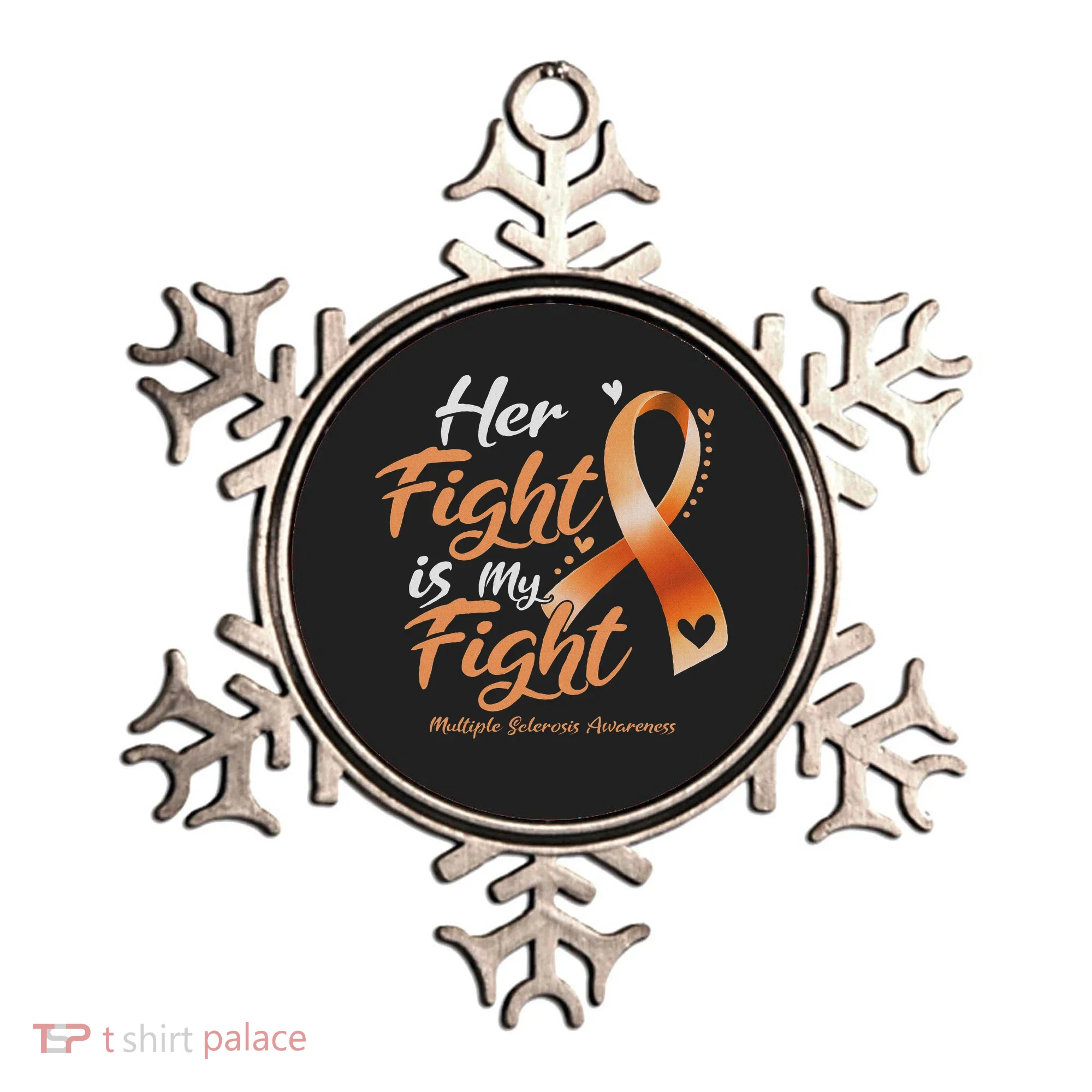 Her Fight My Fight Ms Multiple Sclerosis Awareness Women Ornament