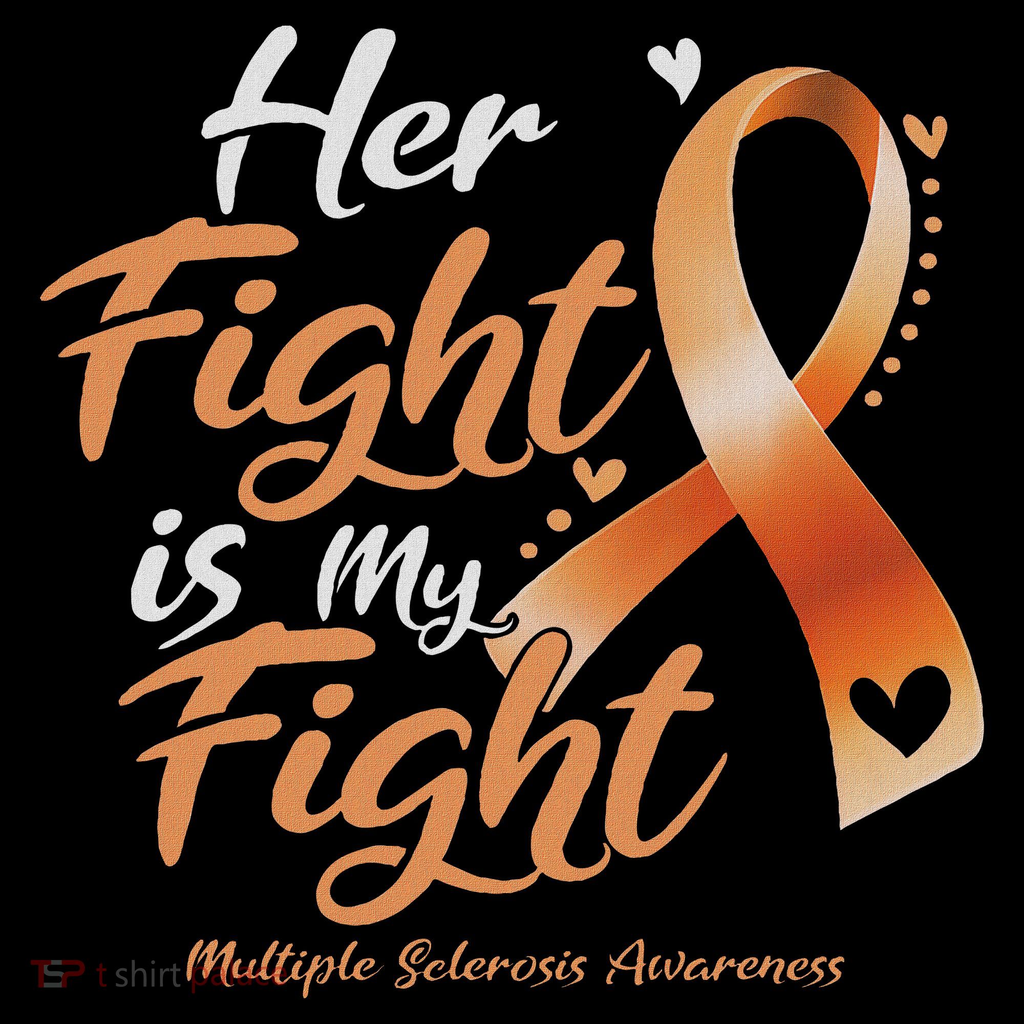 Her Fight My Fight Ms Multiple Sclerosis Awareness Women Ornament