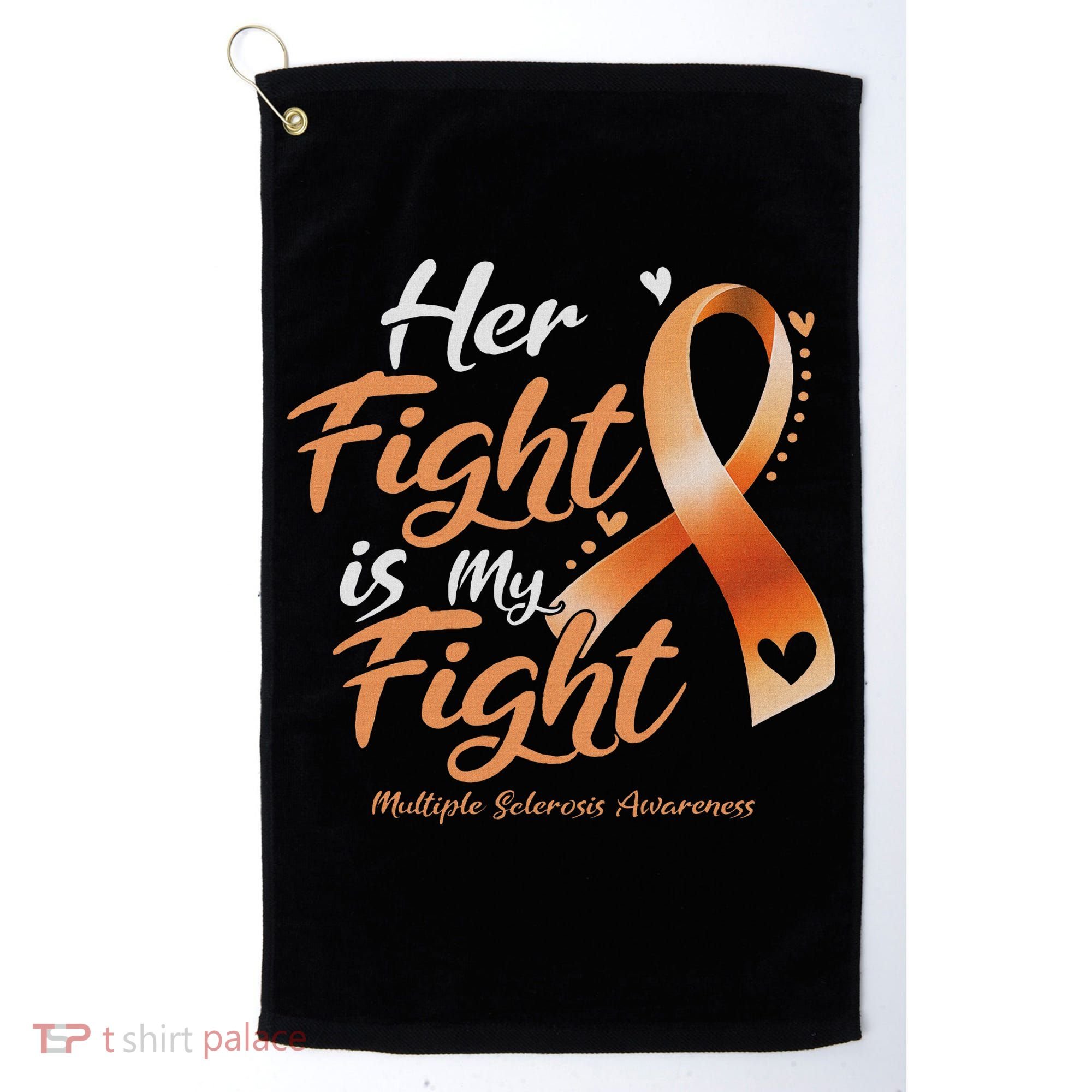 Her Fight My Fight Ms Multiple Sclerosis Awareness Women Golf Towel