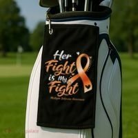 Her Fight My Fight Ms Multiple Sclerosis Awareness Women Golf Towel thumb 2