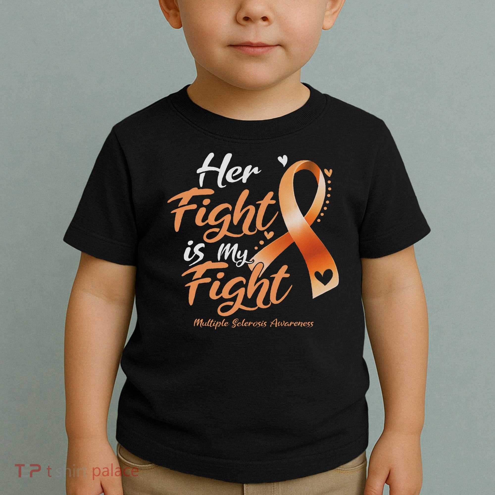 Her Fight My Fight Ms Multiple Sclerosis Awareness Women Toddler T-Shirt