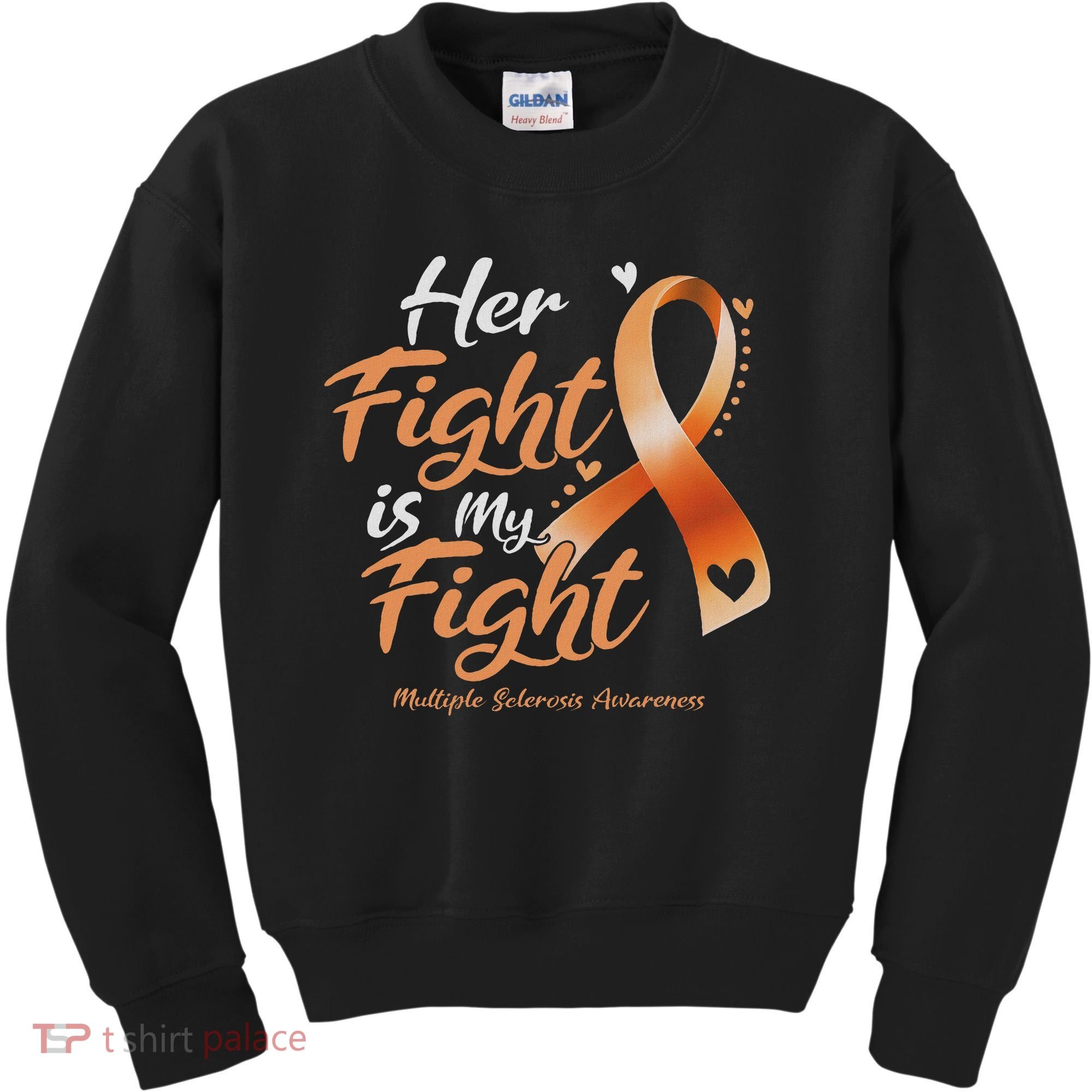 Her Fight My Fight Ms Multiple Sclerosis Awareness Women Kids Sweatshirt